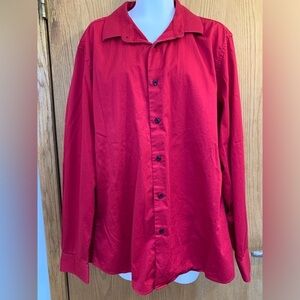 XL Red Le Chateau slim fit dress shirt